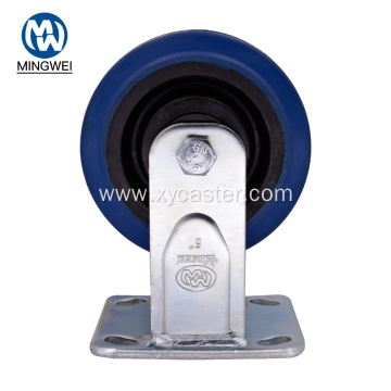 Heavy duty Rigid Caster 5Inch Rubber wheel caster